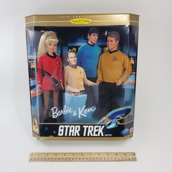 Vintage Star Trek Barbie & Ken doll 30th Anniversary Gift Set 1996 NIB Unopened - Picture 6 of 6